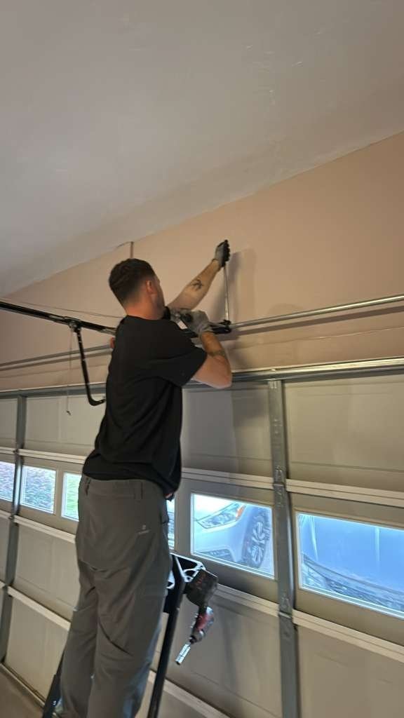 New Garage Door Installation work on a garage door